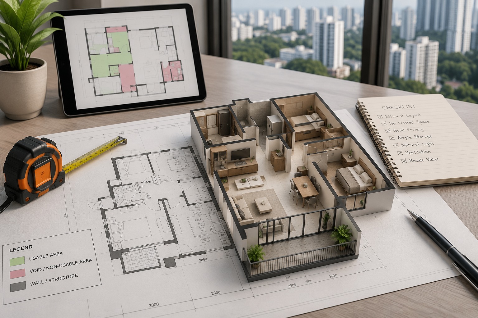 Decoding Singapore Floor Plans: How to Identify True Usable Space and Maximise Condo Value